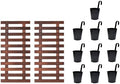 Wooden Plant Holder Black