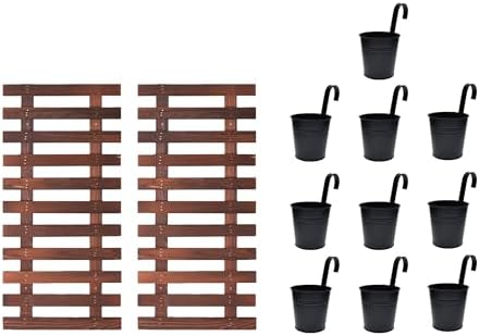 Wooden Plant Holder Black