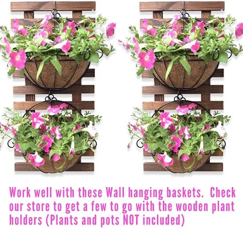 Wooden Plant Holder Black