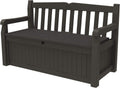 Solana Outdoor Storage Bench Brown