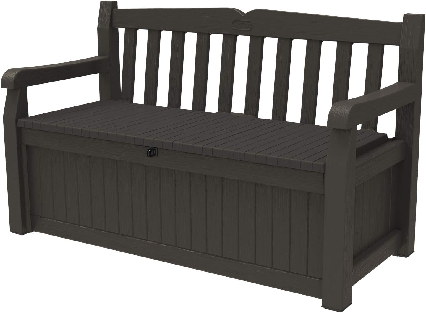 Solana Outdoor Storage Bench Brown