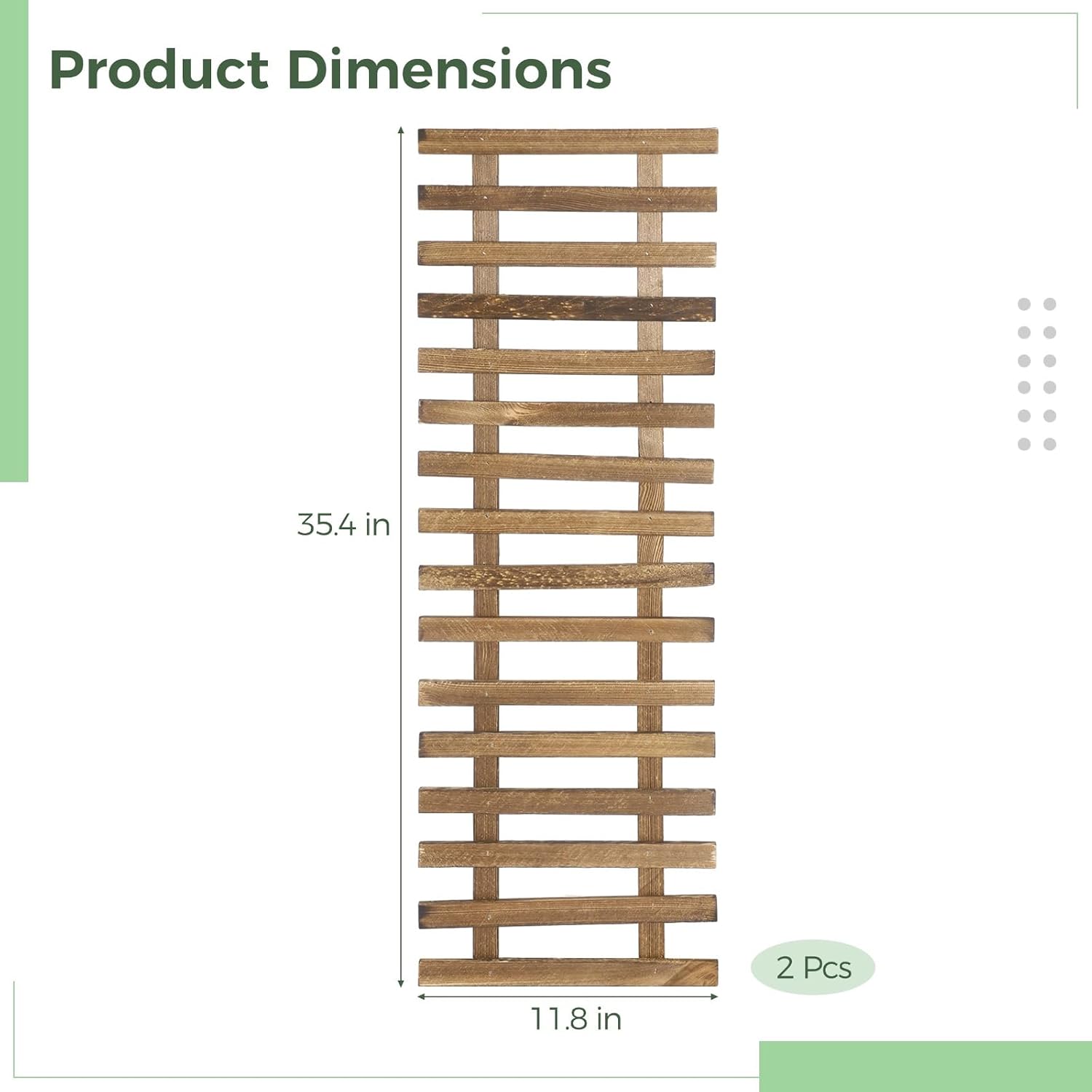 Solid Wood Wall Plant Trellis