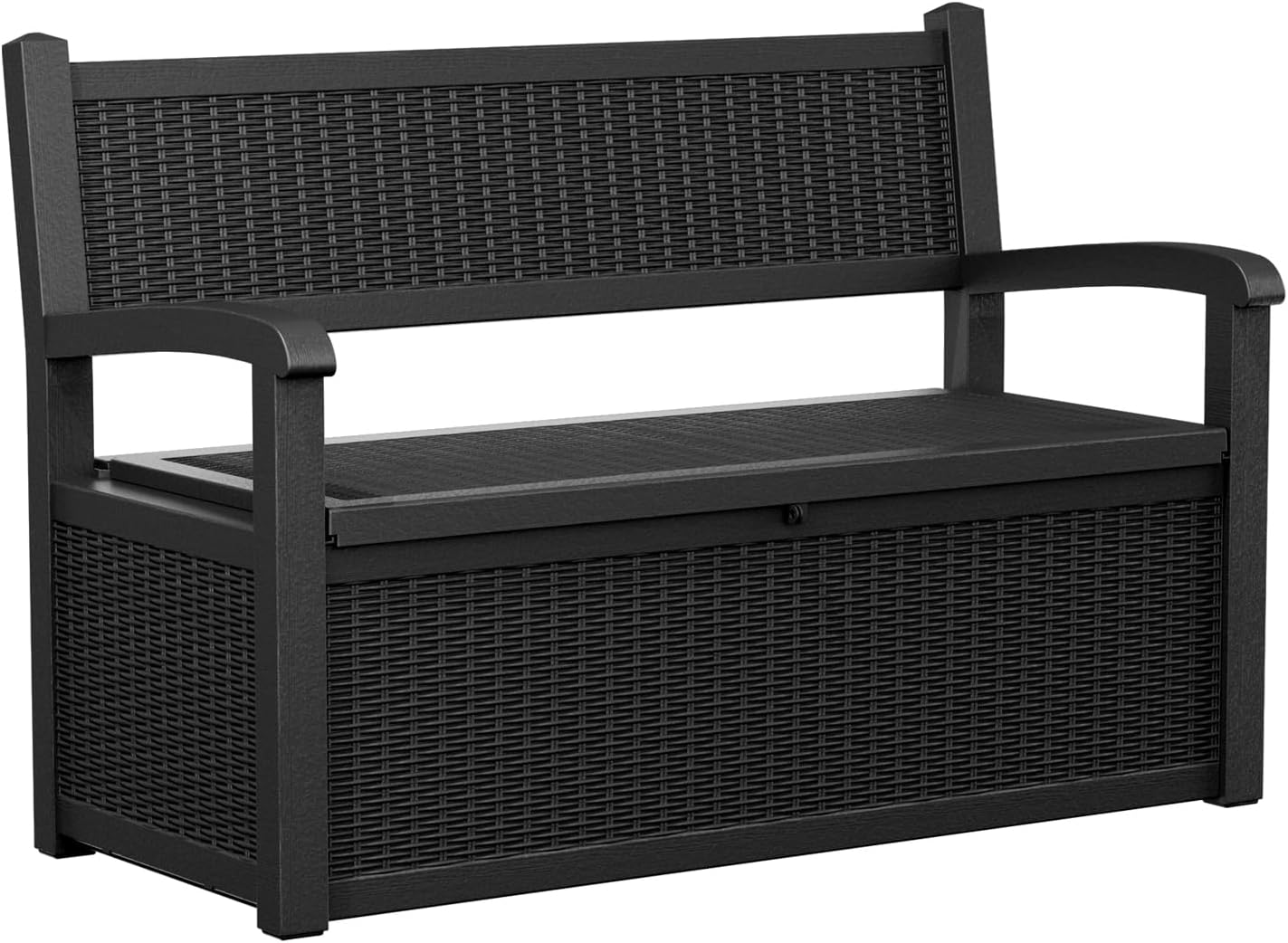 Outdoor Storage Bench Black