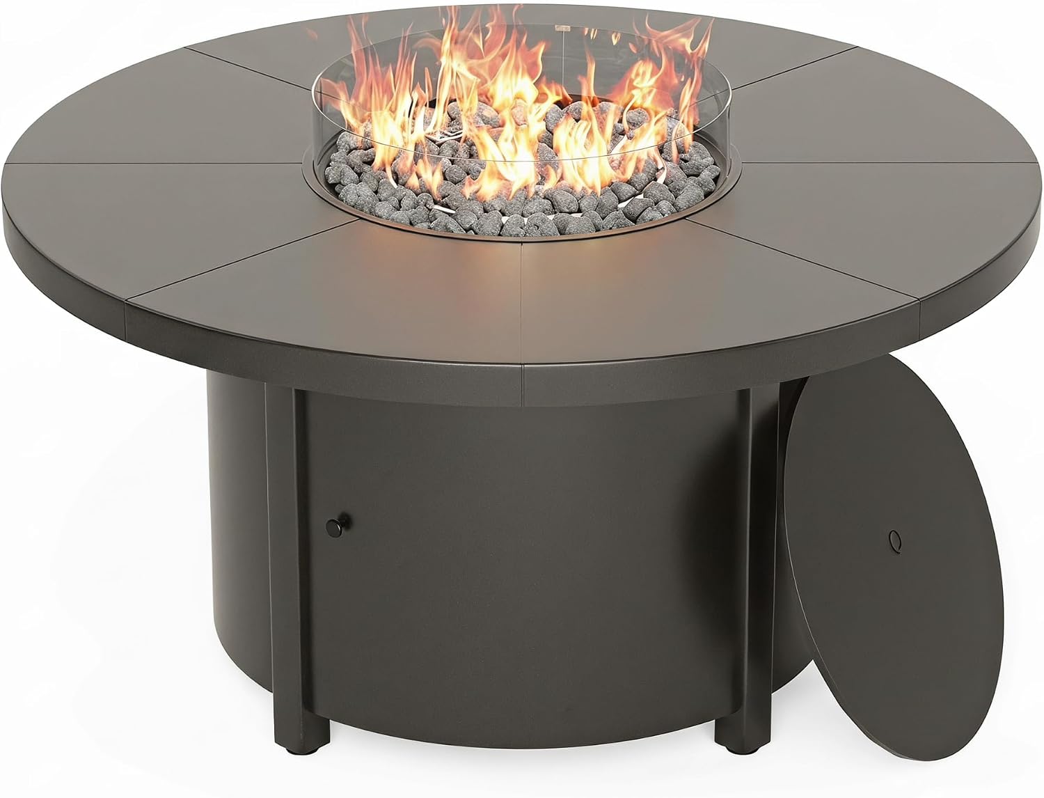 Round Propane Fire Pit Table