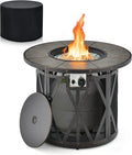 Round Propane Fire Pit Table