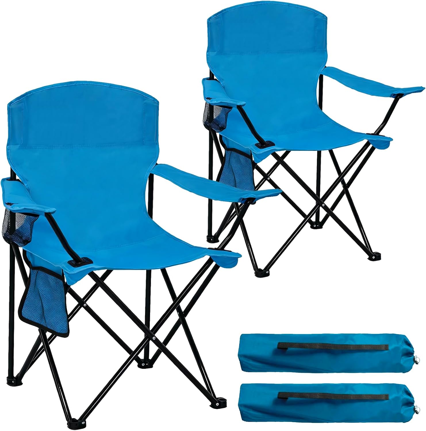 Folding Camping Chair Blue