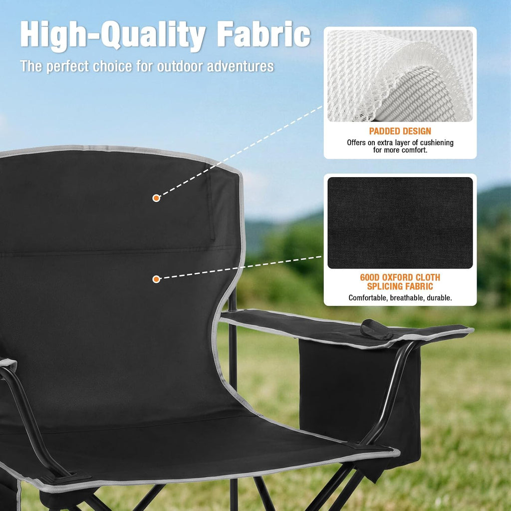 Folding Camping Chair Black