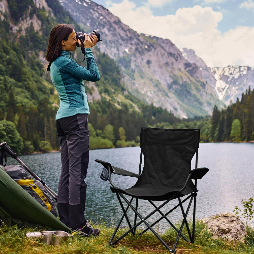 Folding Camping Chair Black
