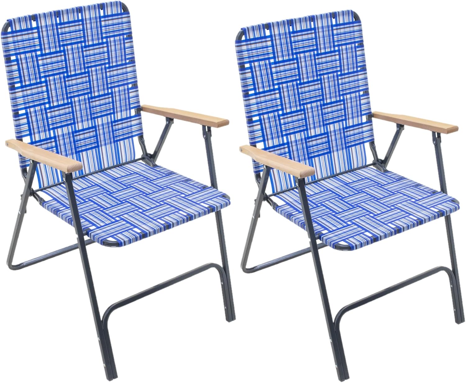 Garden Elements Folding Patio Chair Blue