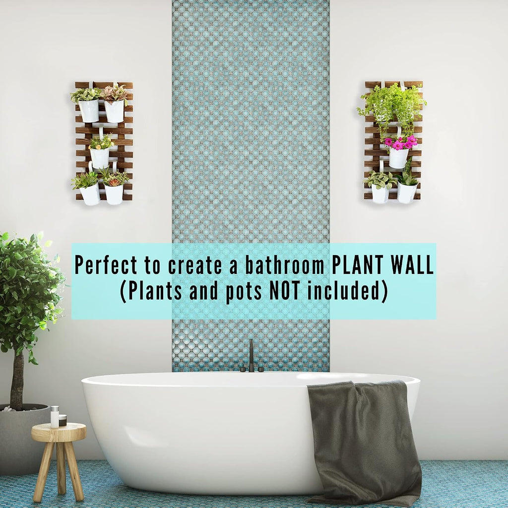 Wooden Plant Holder Black