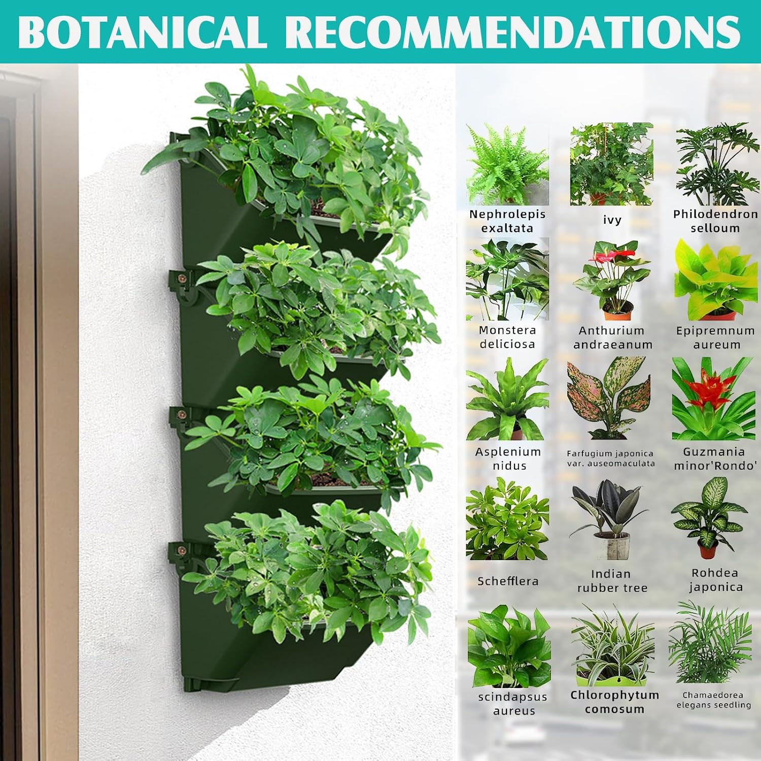 Vertical Self Watering Wall Planter
