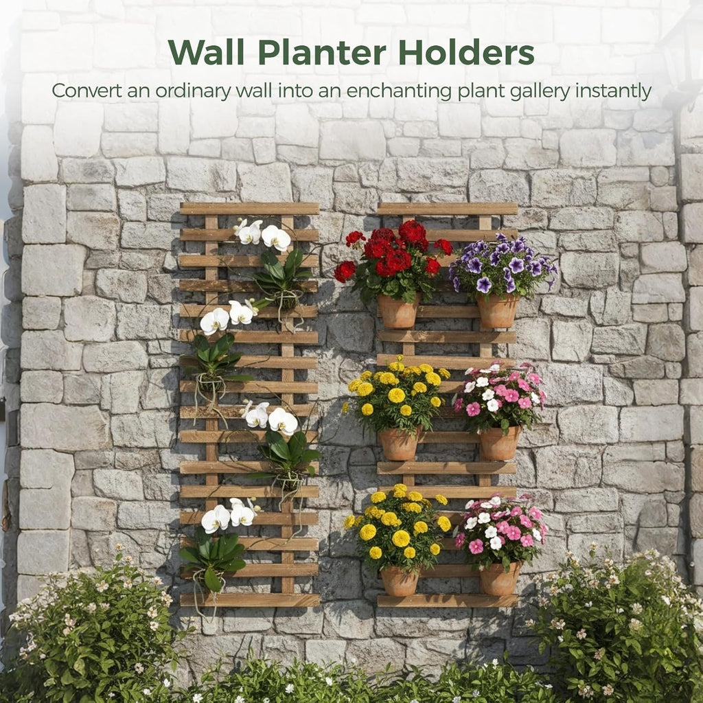 Solid Wood Wall Plant Trellis