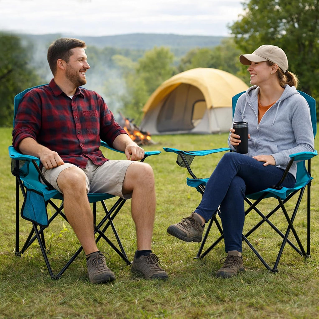 Folding Camping Chair Blue