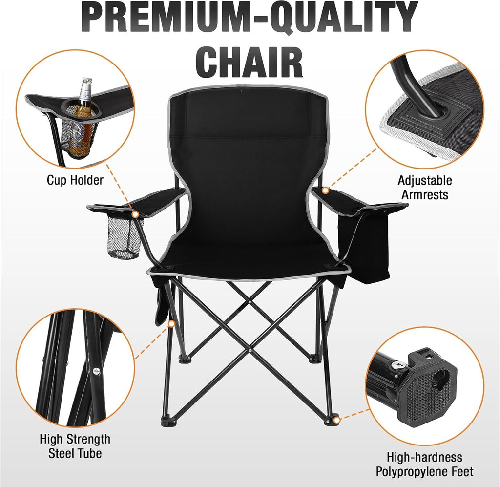 Folding Camping Chair Black